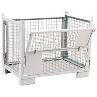 Cassa-pallet pieghevole - A griglia - Con ripiano scrittoio