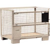 Cassa-pallet Europool 2.0 - A griglia - 1 parete ribaltabile - Manutan Expert