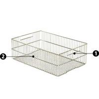 1 - impugnature aperte per una buona presa2 - struttura e rinforzi laterali per garantire un'eccellente stabilità all'impilaggio 1 - impugnature aperte per una buona presa2 - struttura e rinforzi laterali per garantire un'eccellente stabilità all'impilaggio