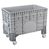 Cassa-pallet impilabile - Pareti piene - Su rotelle - Manutan Expert