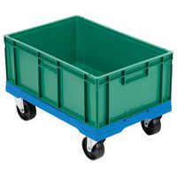 Base su ruote portata 250 kg con contenitore a norma europea 39 L - Manutan Expert